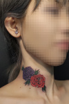 2Roses on neck 